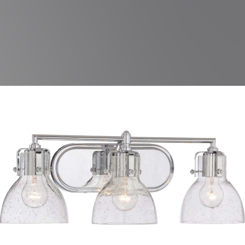 Minka Lavery Chrome Glass Vanity Light